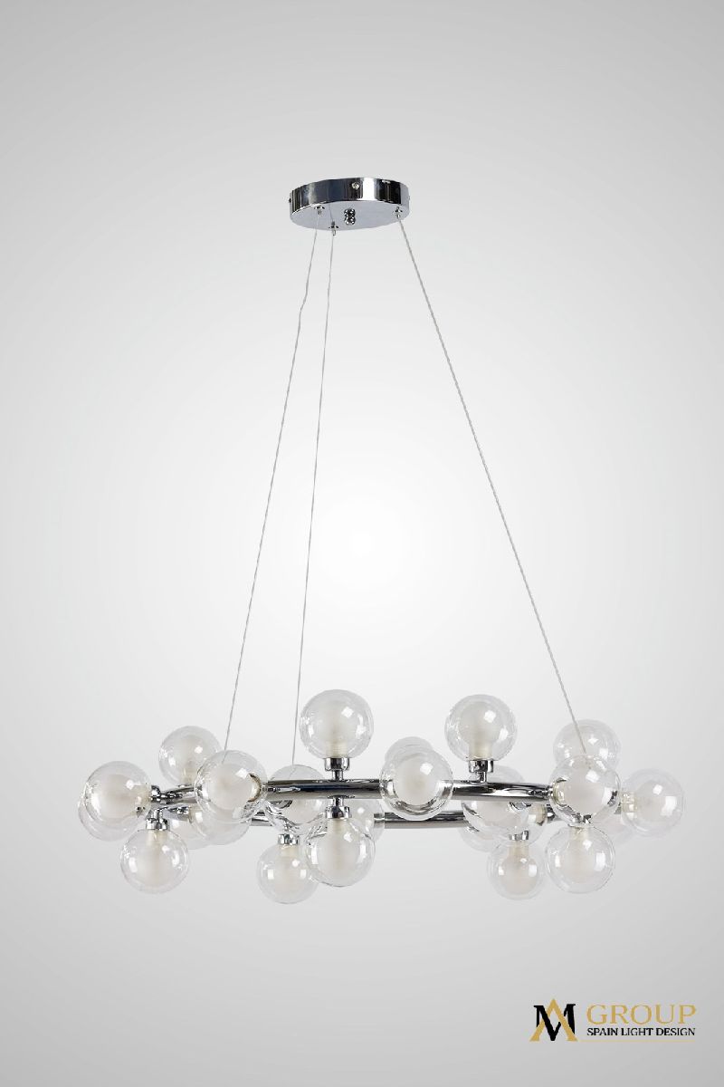 подвесная люстра am group am470 d700 chrome