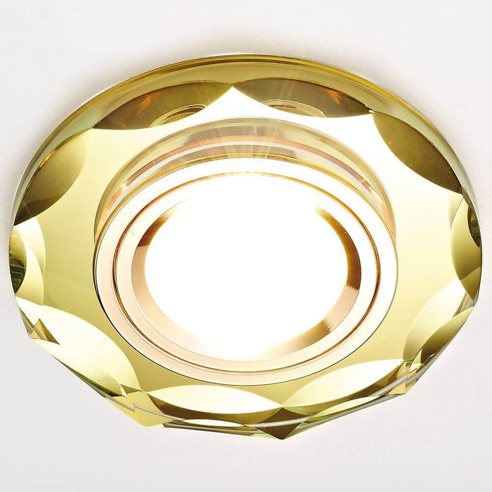 встраиваемый светильник ambrella light classic 800 gold