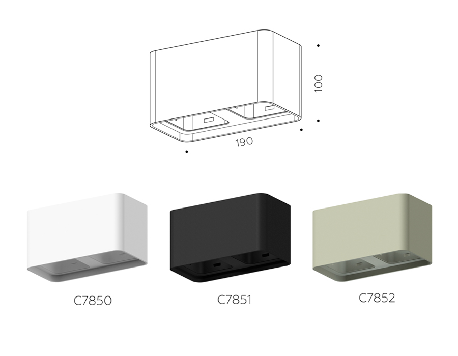 корпус светильника накладной ambrella light diy spot c7851