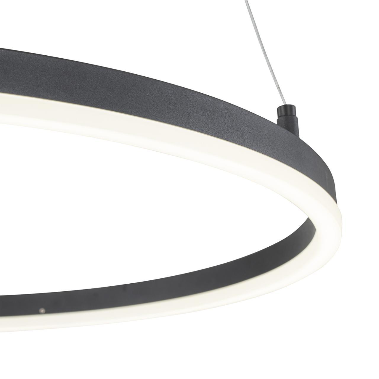 подвесной светодиодный светильник escada void 10254/1led black app