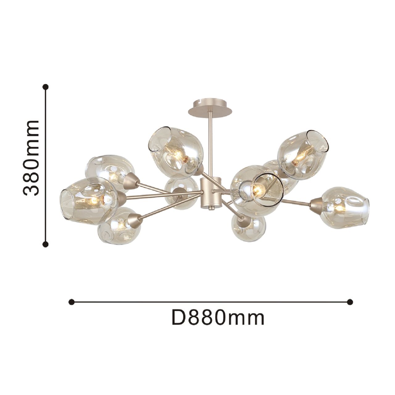 потолочная люстра f-promo tilda 2658-10u