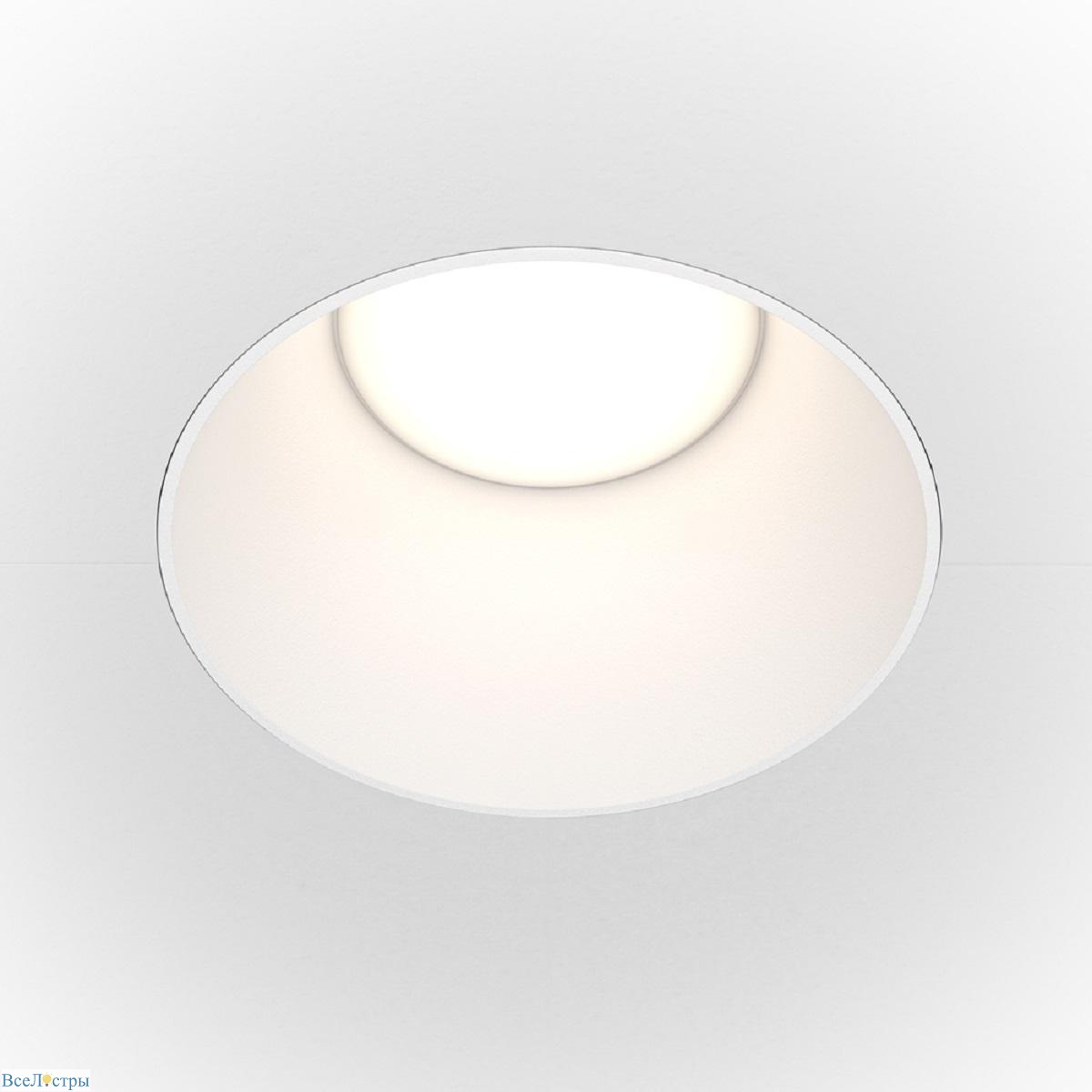 встраиваемый светильник maytoni technical share dl051-01-gu10-rd-w