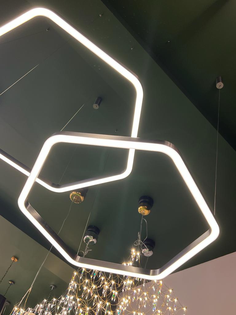 подвесной светодиодный светильник loft it titanium 10243xl dark grey