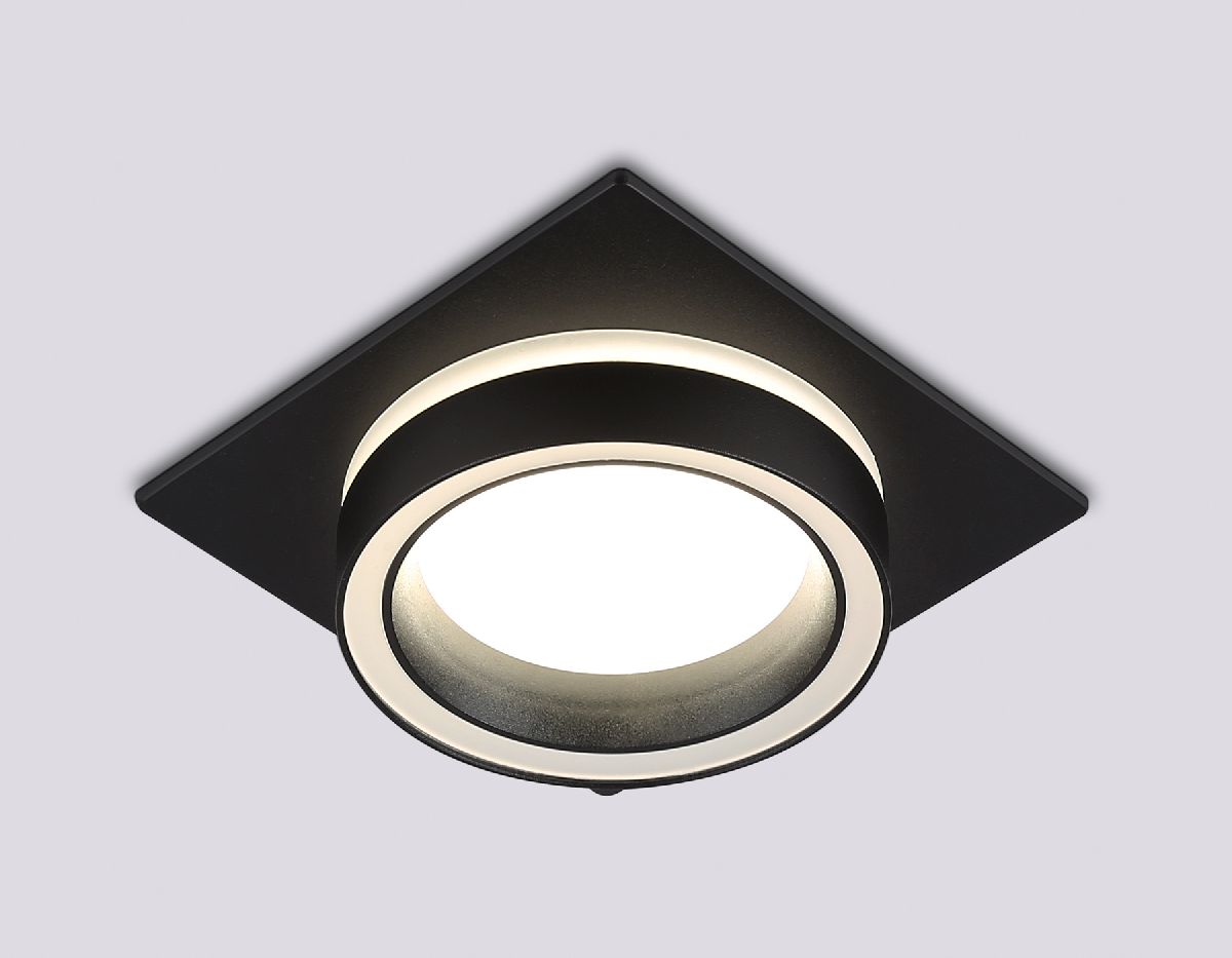 встраиваемый светильник ambrella light gx53 acrylic tech techno spot tn52422