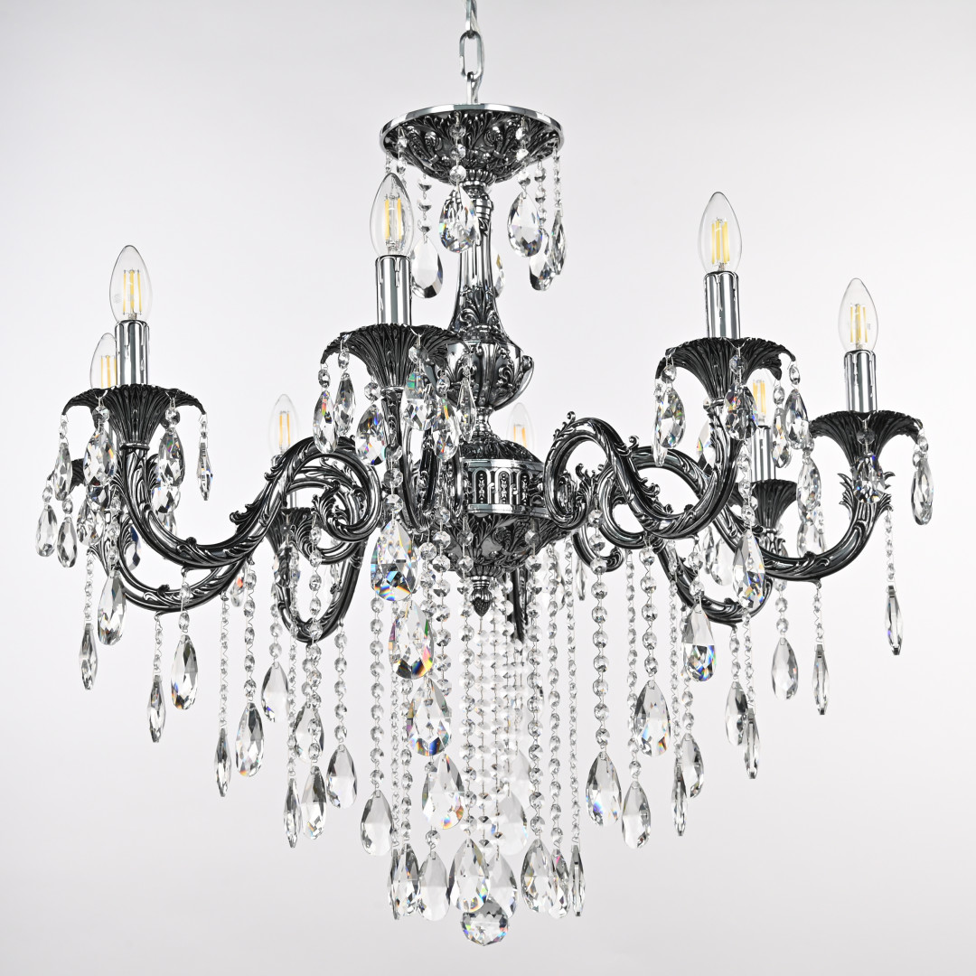подвесная люстра bohemia ivele crystal al79101/8/250 b nb