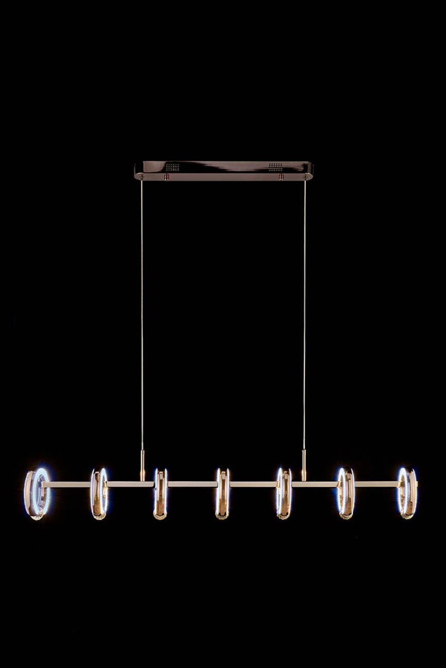 подвесная люстра ani le7710/7l black chrome
