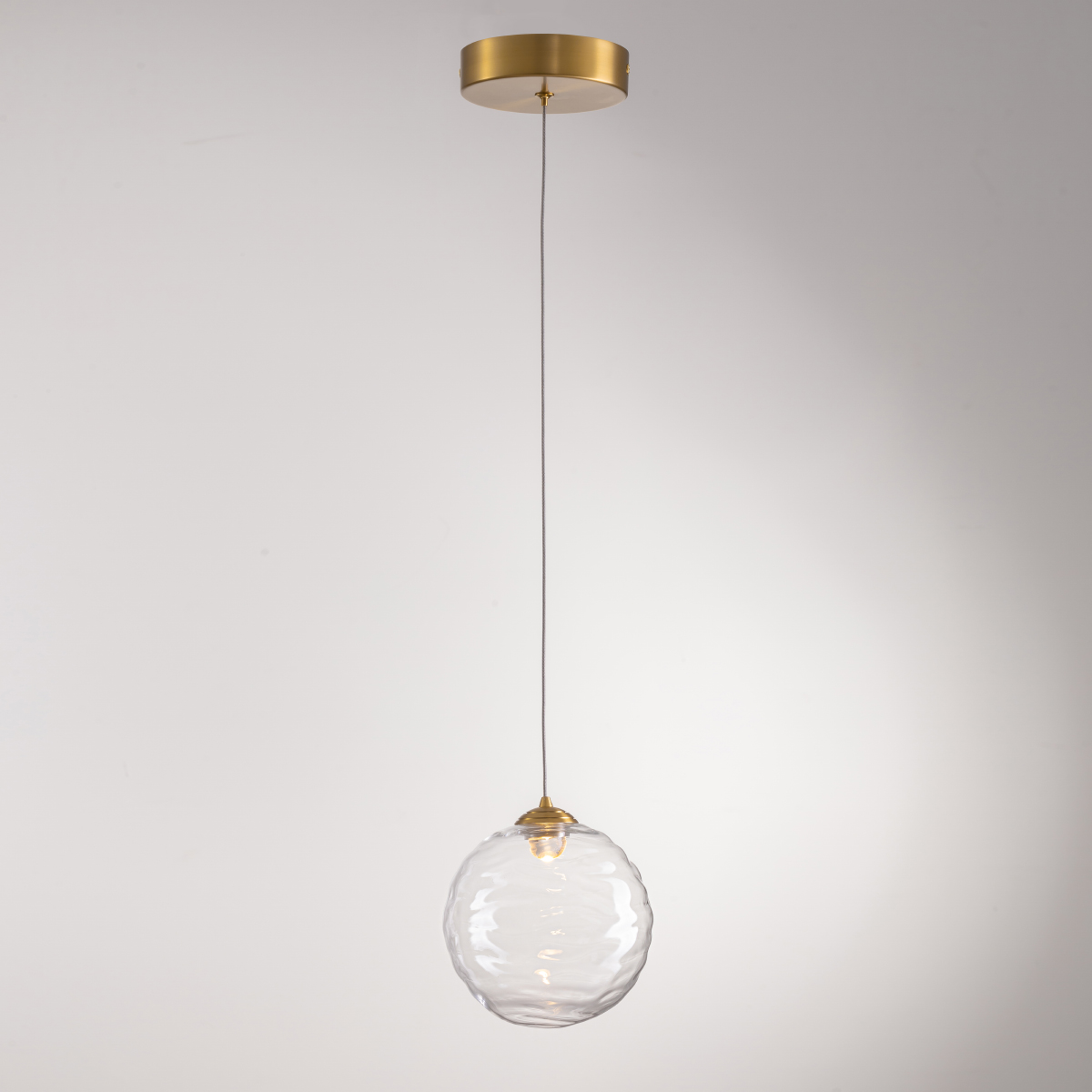 подвесной светильник delight collection md25030001-1a brass/clear