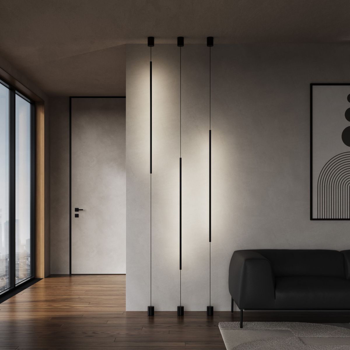 подвесной светильник eurosvet thrust 604051 led 4000к черный a071945