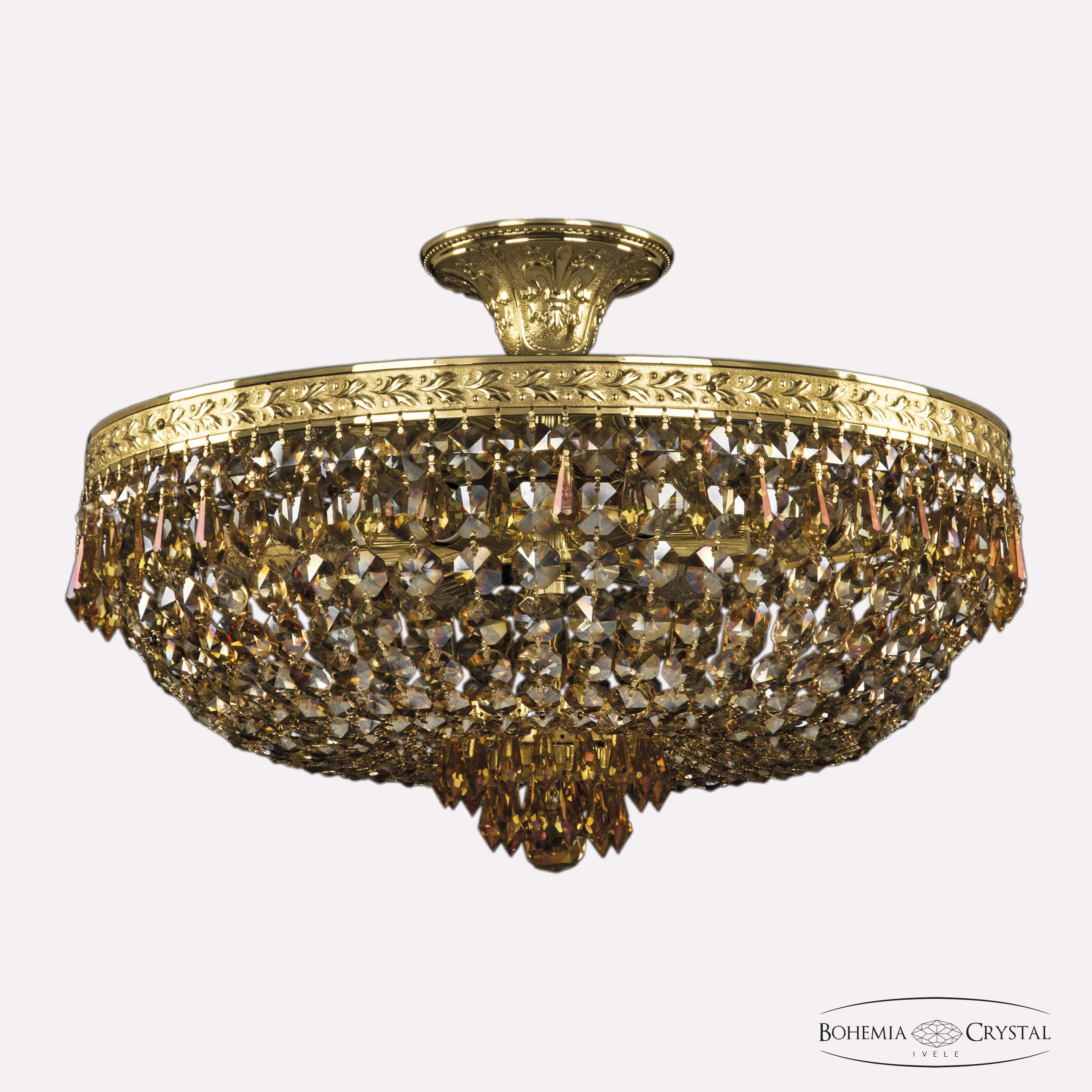потолочная люстра bohemia ivele crystal 19271/45iv g r777