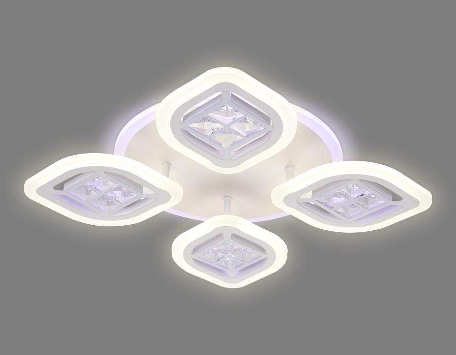 потолочная светодиодная люстра ambrella light acrylica ice fa280