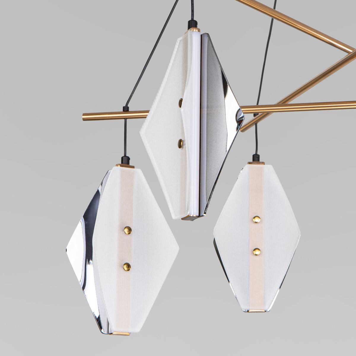 подвесной светильник eurosvet glare 301054 led латунь a071576