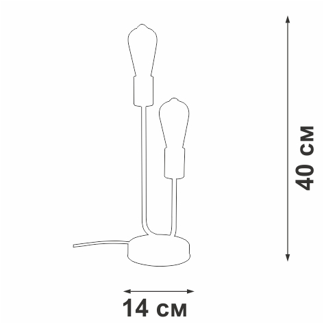 настольная лампа vitaluce v3005-1/2l