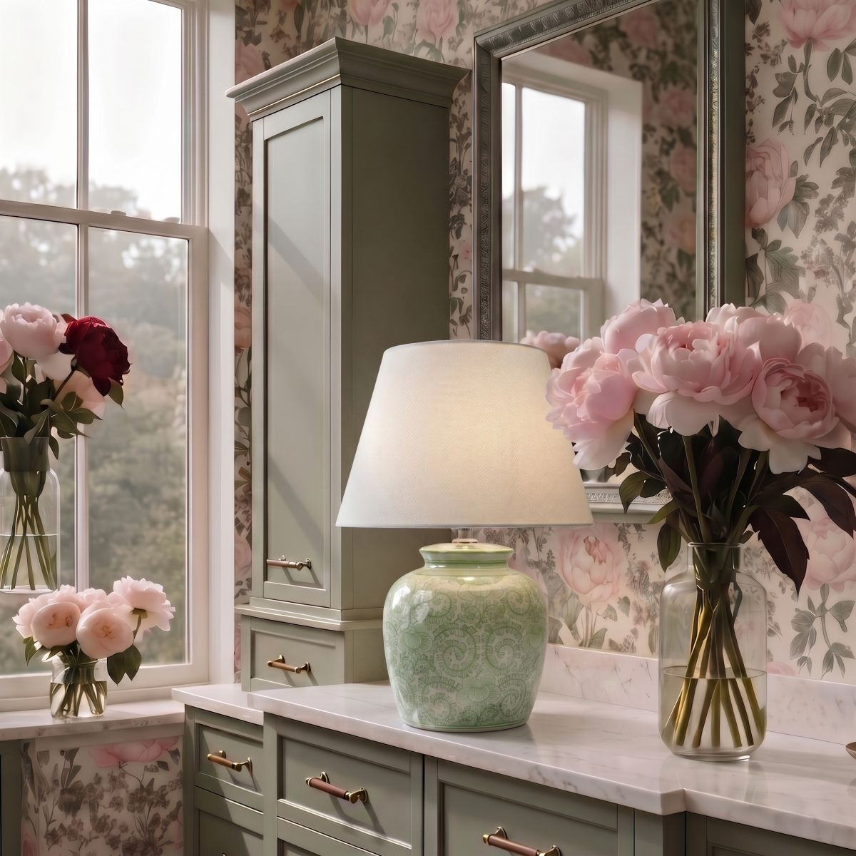 настольная лампа loft it orchid 10491t green