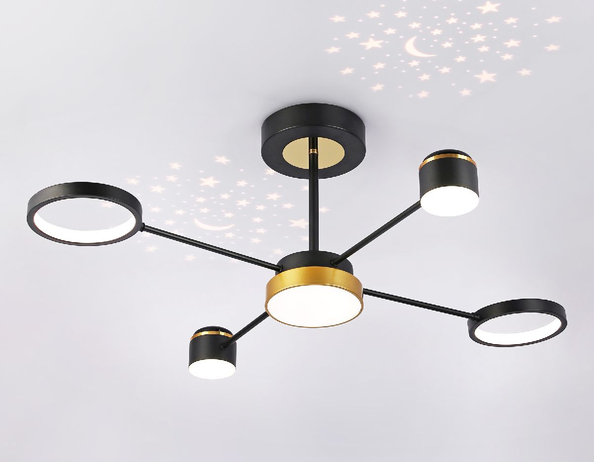 люстра на штанге ambrella light linetech fl51632