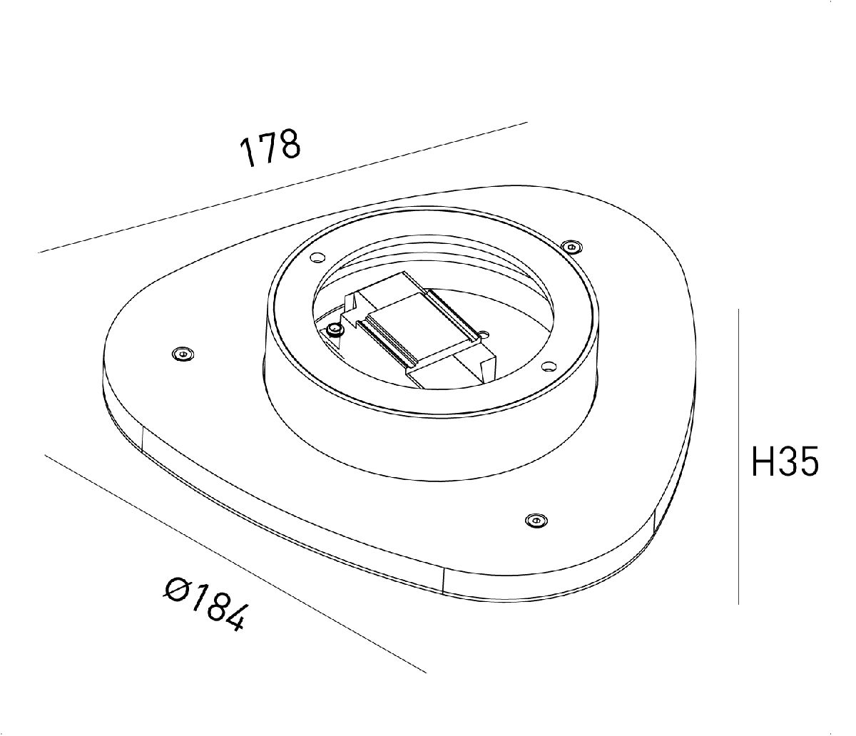 настенный светильник designled ml-tr184-wh-ww 016542