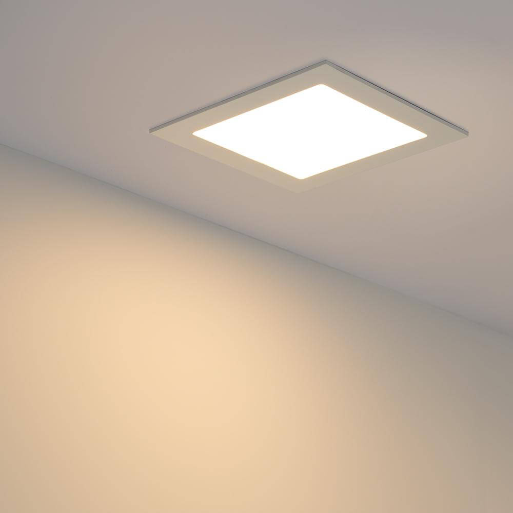 встраиваемый светодиодный светильник arlight dl-172x172m-15w warm white 020133