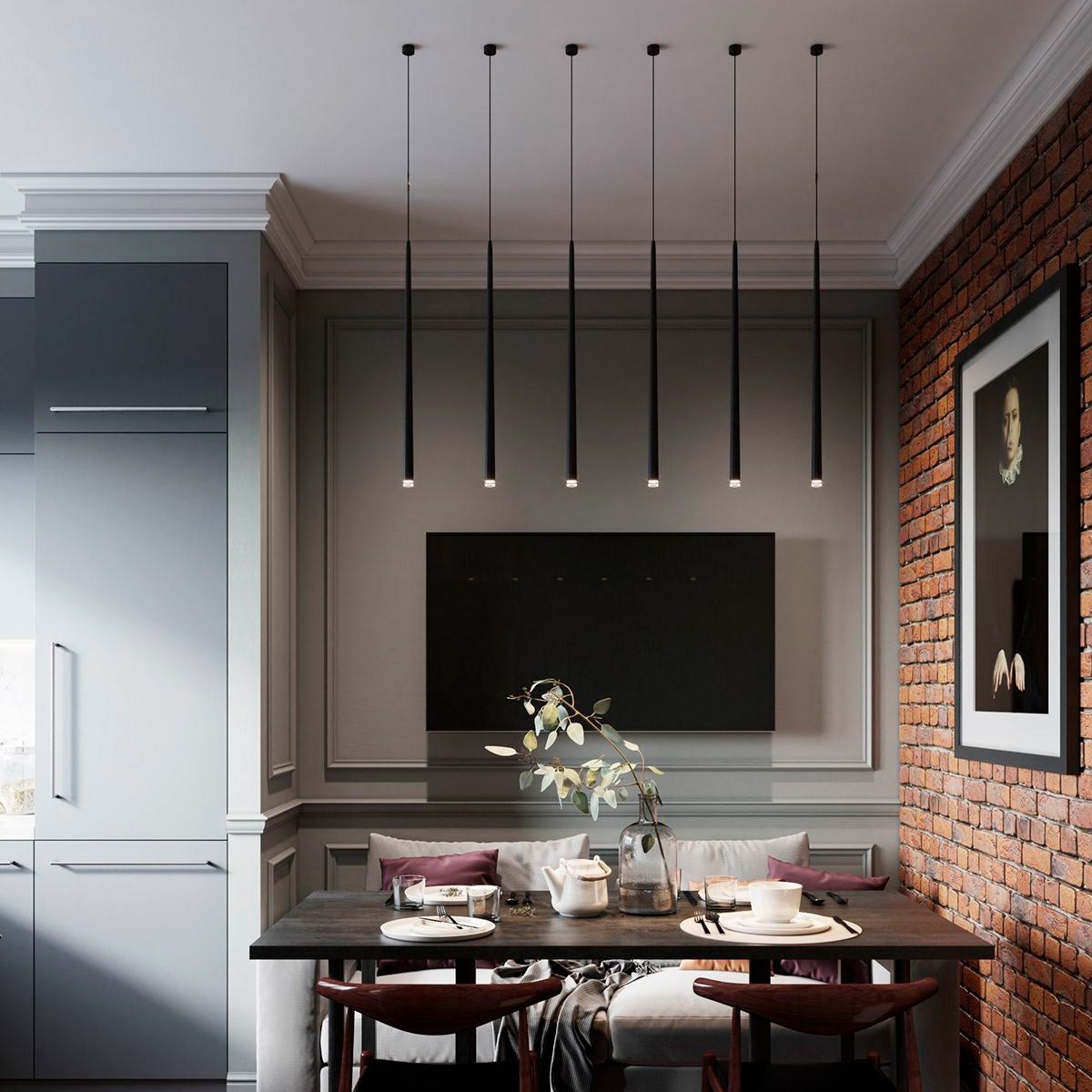 подвесной светодиодный светильник loft it reed 10358/830 disk