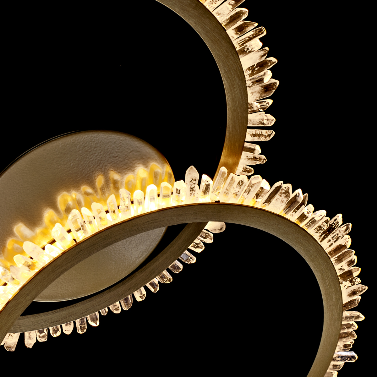 потолочная люстра delight collection quartz halo mx20020154-2a satin gold