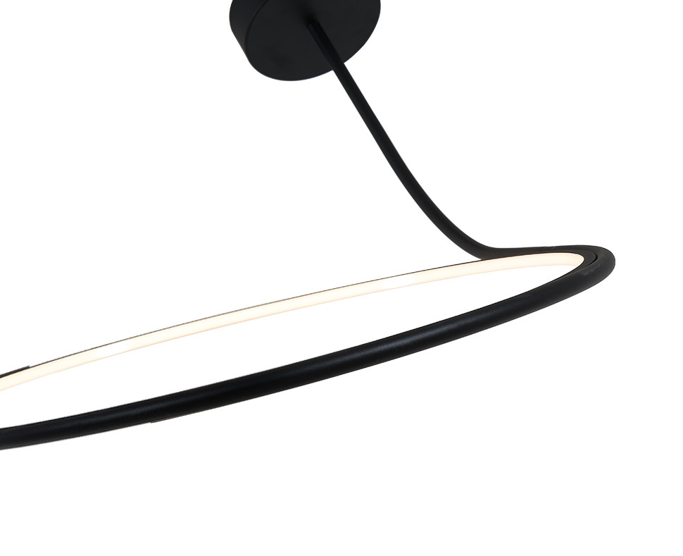 подвесная люстра italline it013-6025 black 3000k