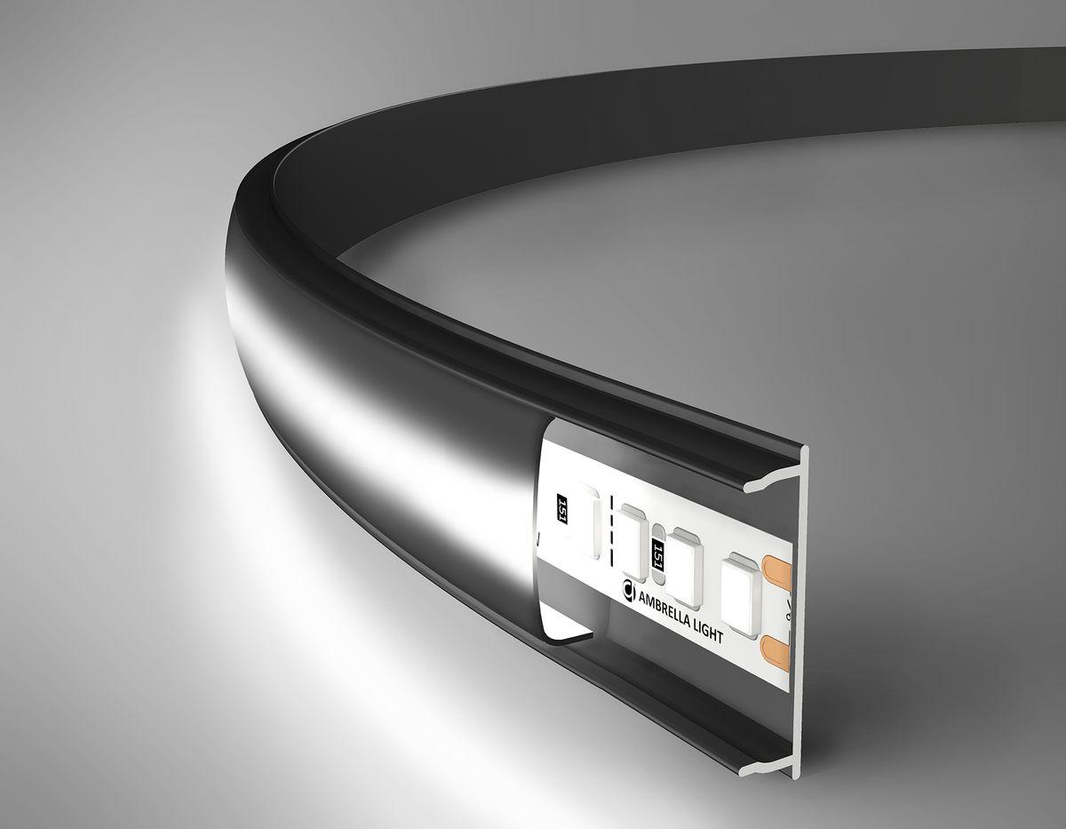 профиль с рассеивателем ambrella illumination gp1600bk/bk