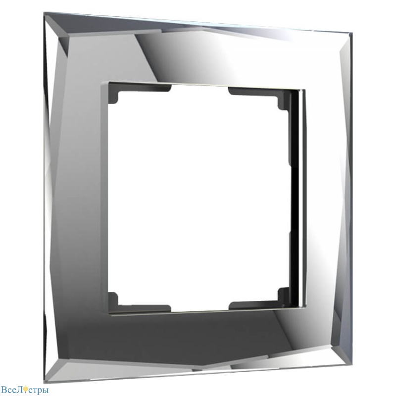 рамка на 1 пост werkel diamant зеркальный w0011220 4690389158803