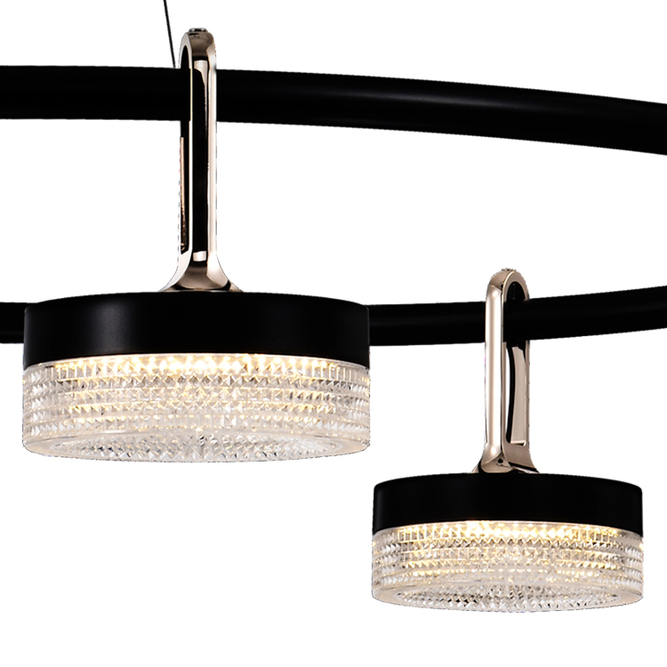 подвесная люстра delight collection p0855-6c black