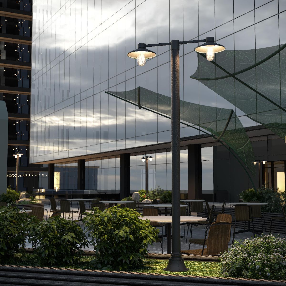 парковый светильник st luce basko sl9542.705.02