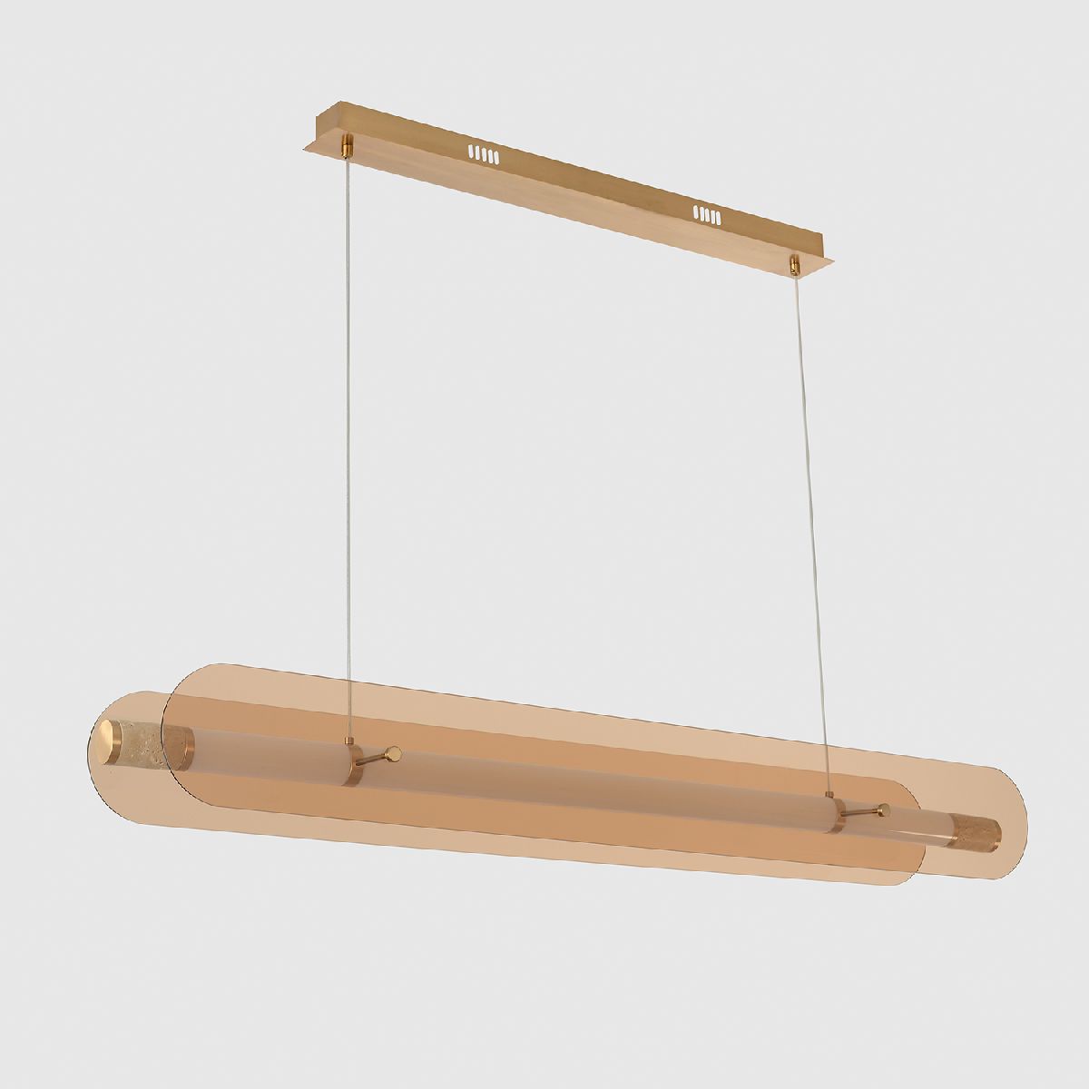 подвесной светильник crystal lux amarillo sp70w led brass