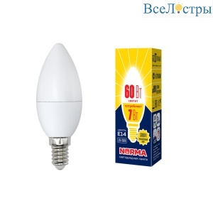 LED-C37-7W/WW/E14/FR/NR картон