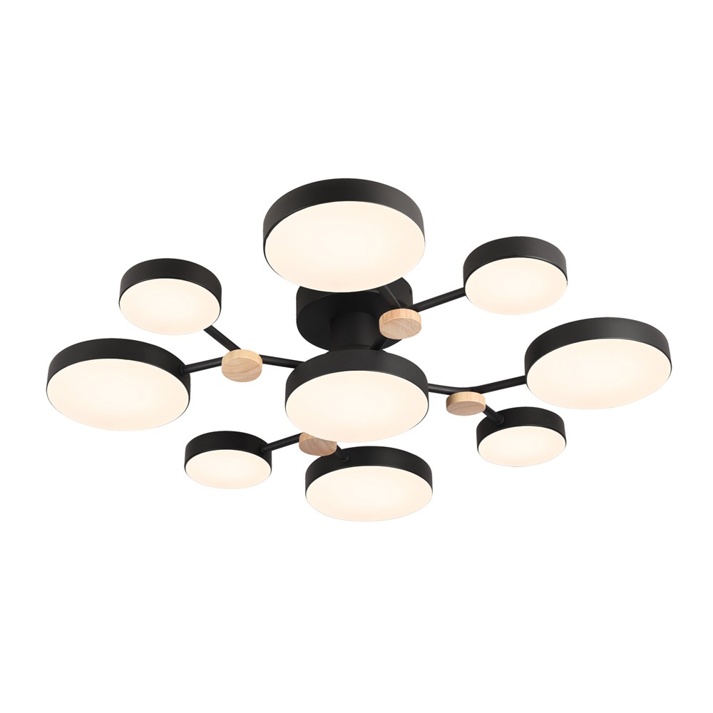 потолочная люстра led4u l3201-780 bk