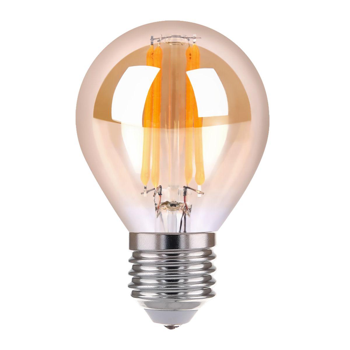 лампа светодиодная филаментная elektrostandard e27 6w 3300k прозрачная a055351