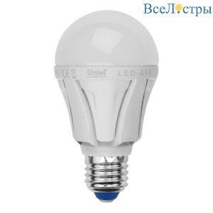 LED-A60 8W/WW/E27/FR PLP01WH картон
