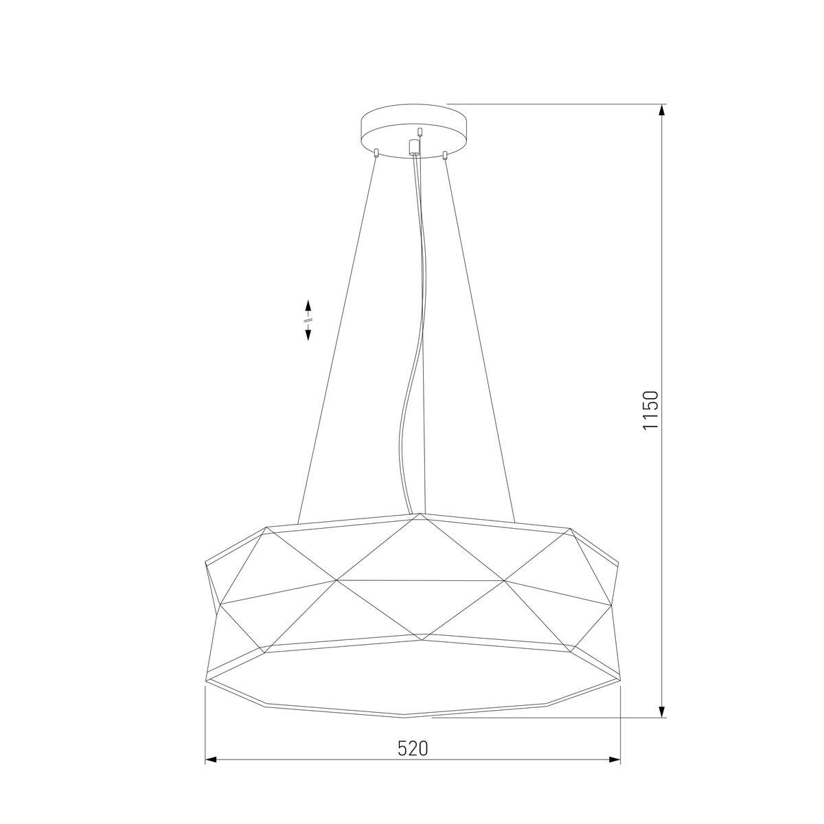 подвесной светильник tk lighting 3313 kantoor graphite