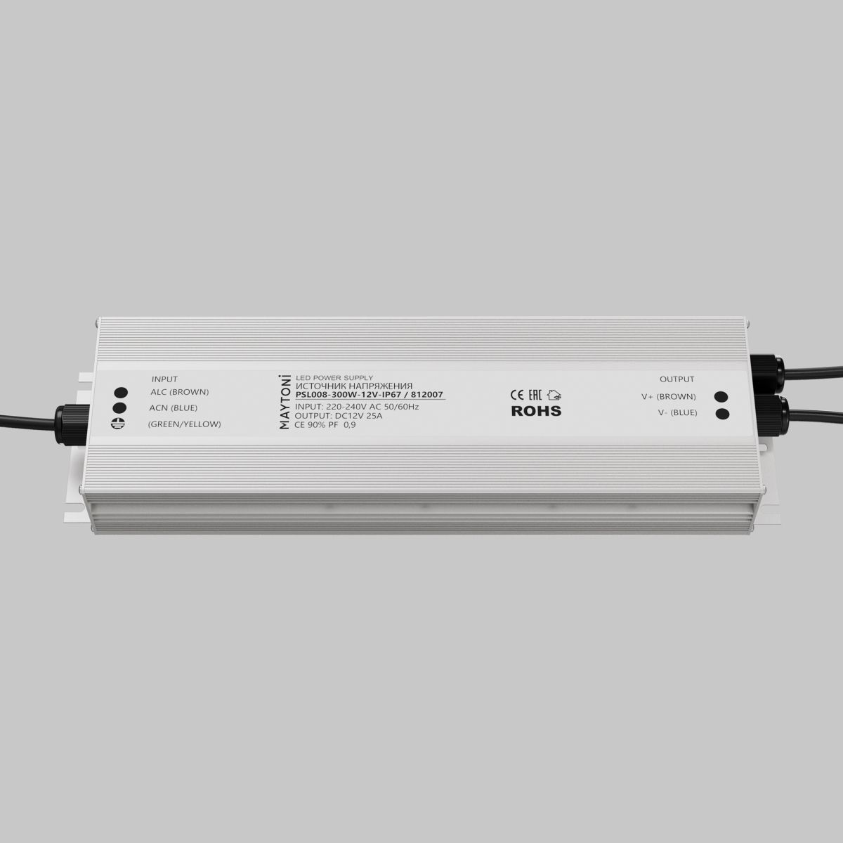 блок питания maytoni led strip psl008 12в 300вт ip67 812007