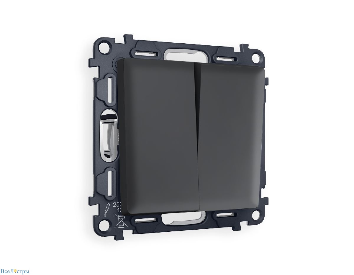 комплект механизма 2-кл проходного выключателя ambrella volt alfa ma903020