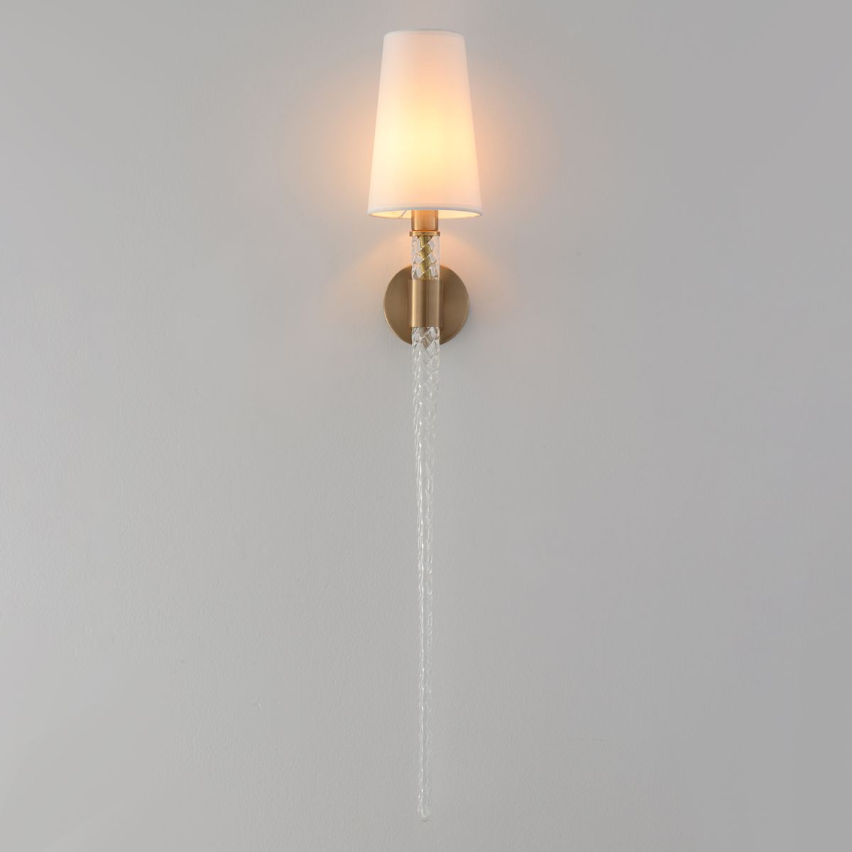 бра crystal lux luminous ap1 brass