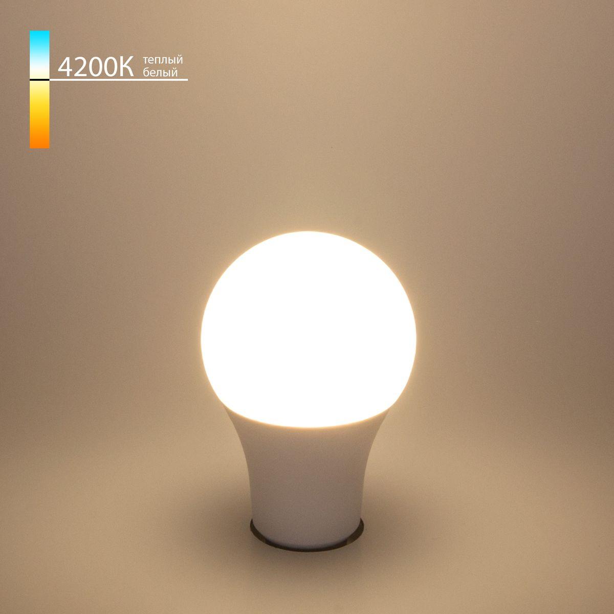лампа светодиодная elektrostandard e27 15w 4200k матовая a048617