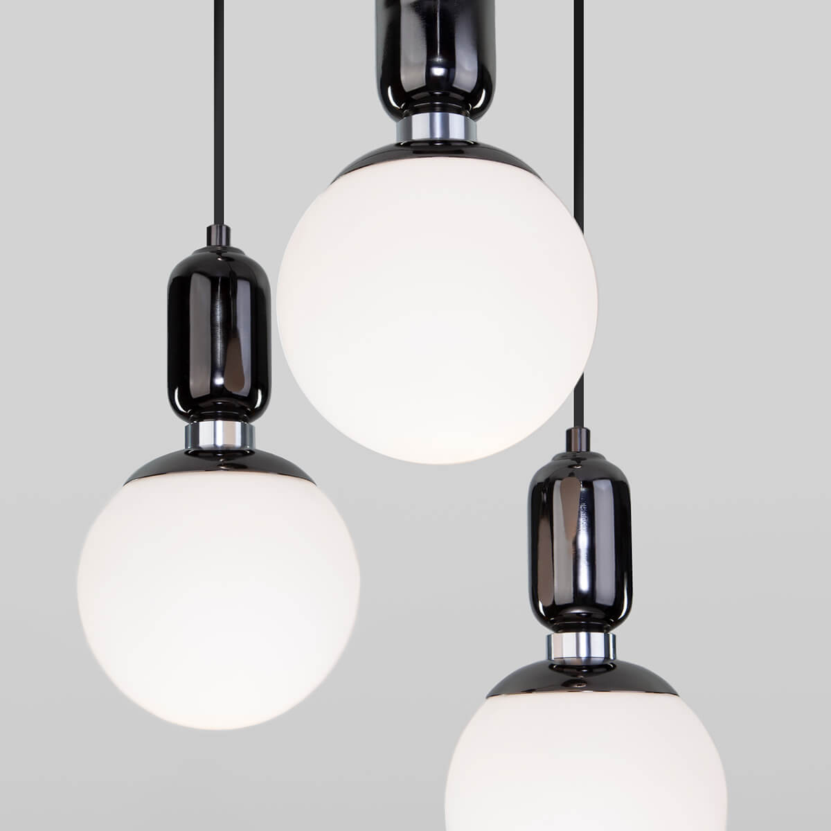 подвесной светильник eurosvet bubble 50151/3 черный жемчуг