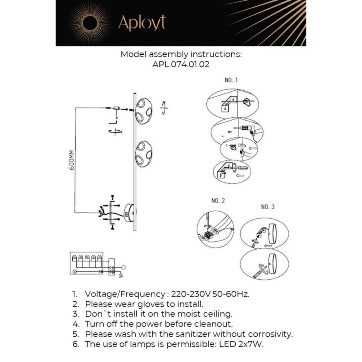 бра aployt tereze apl.074.01.02