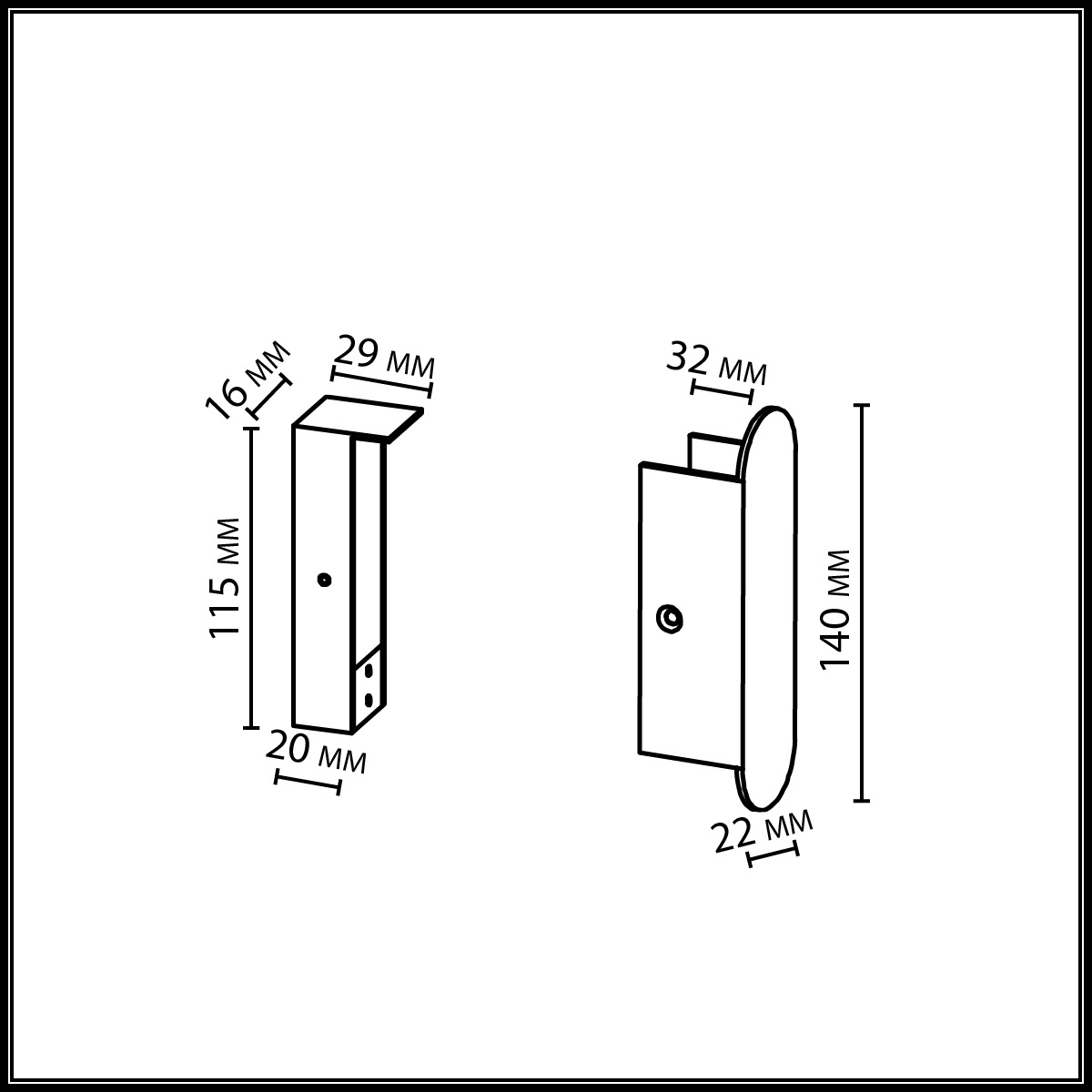 элемент для накладного монтажа odeon light hightech fino 7155/1f