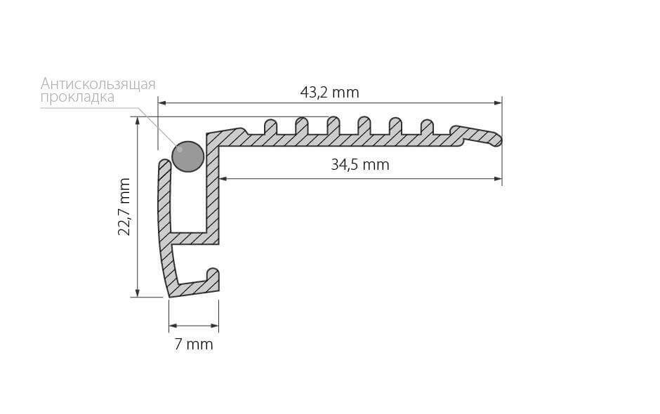 профиль arlight step-mini-2000 anod 019195