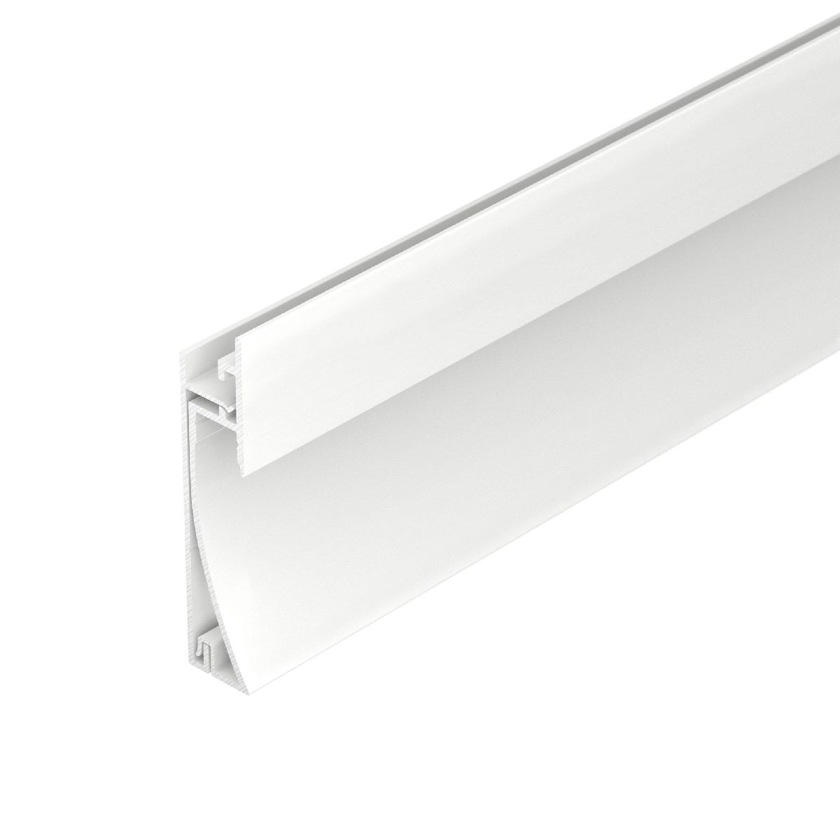 профиль arlight plintus-h58-f-2000 white 045297