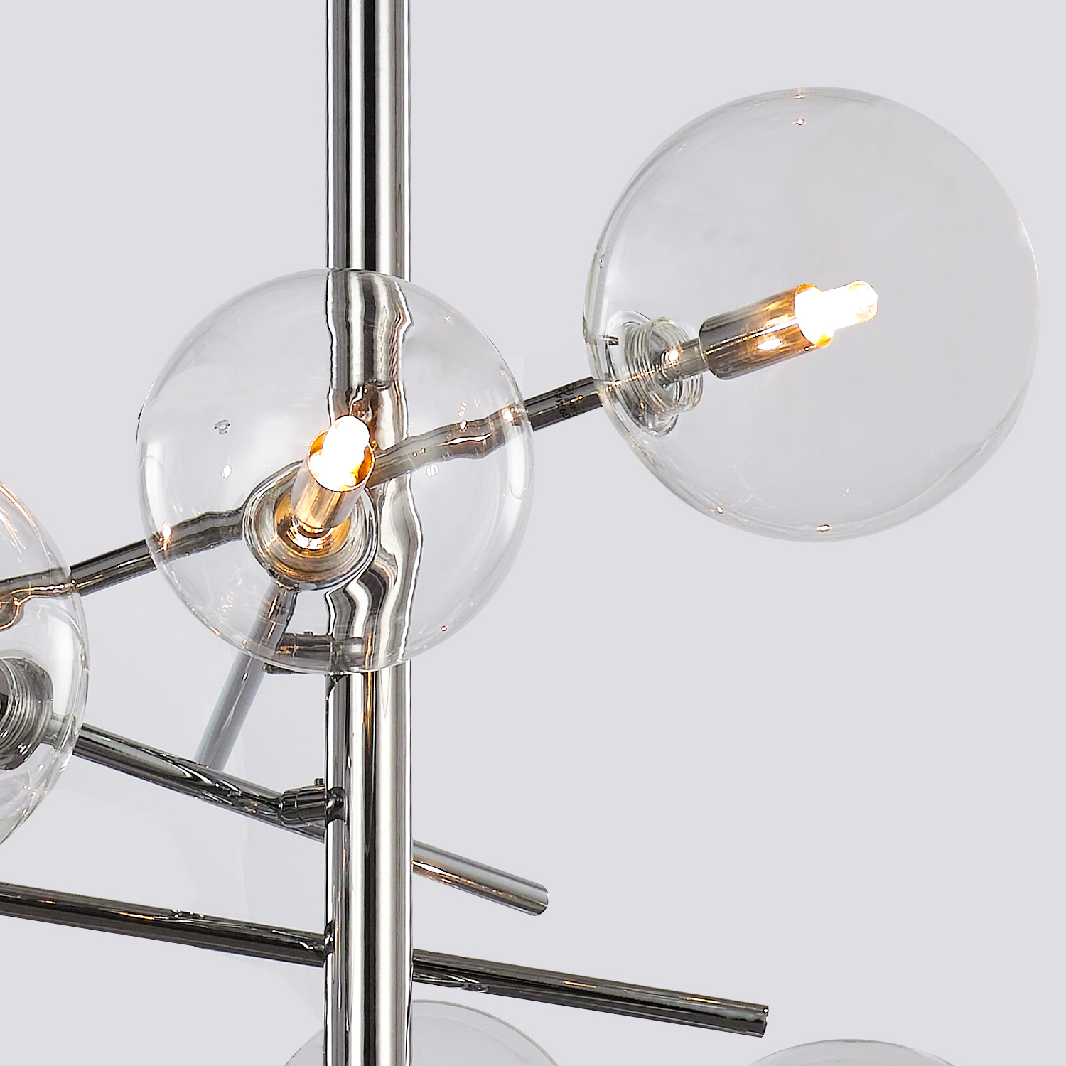 люстра на штанге delight collection globe mobile mx19009070-6a chrome
