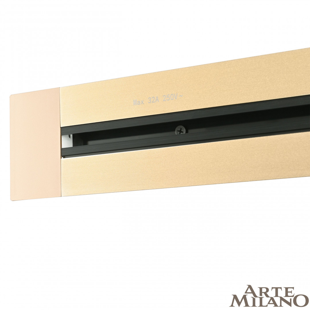 встраиваемый шинопровод arte milano am-track-sockets 382305tb/50 gold