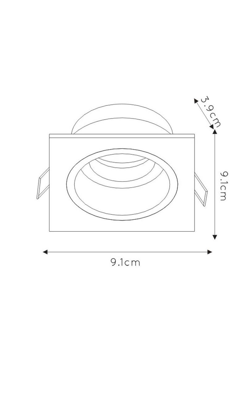 встраиваемый светильник lucide embed 22959/01/30