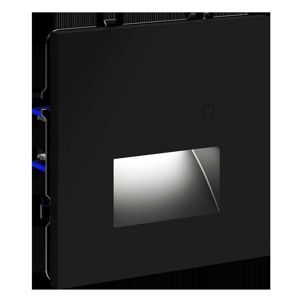 подсветка светодиодная встраиваемая voltum s70 с датчиком, (черный матовый) vls070708