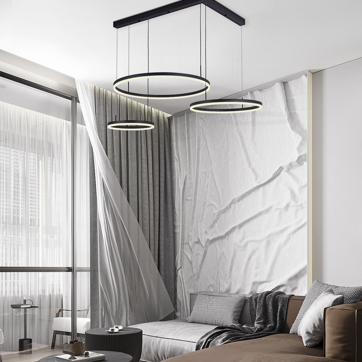 подвесная люстра led4u l91071-800-600-400