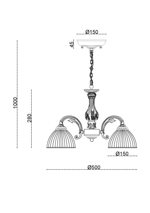 подвесная люстра myfar ines mr2711-5cp
