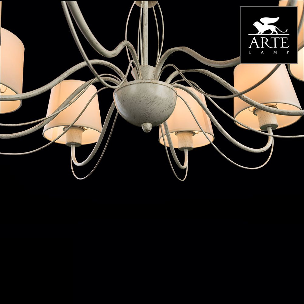 подвесная люстра arte lamp orlean a9310lm-8wg