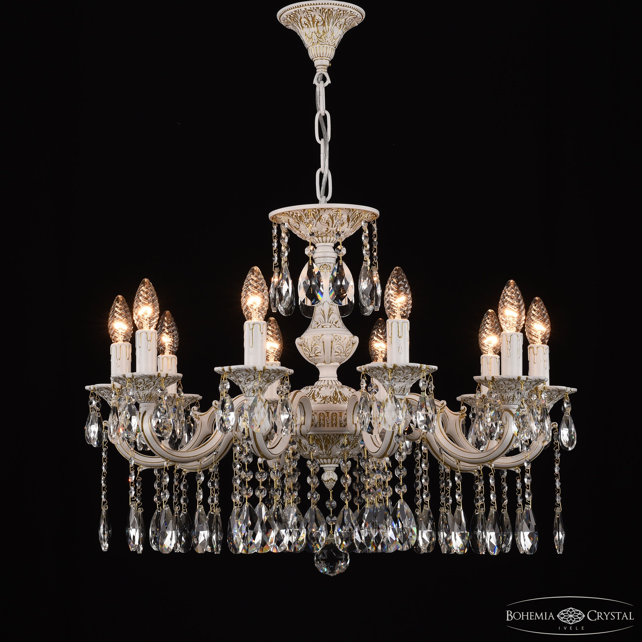подвесная люстра bohemia ivele crystal al78101/10/210 a wmg